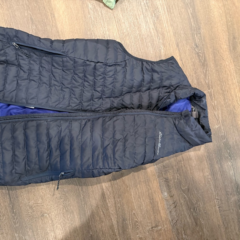 Eddie Bauer Navy Blue Quilted Vest